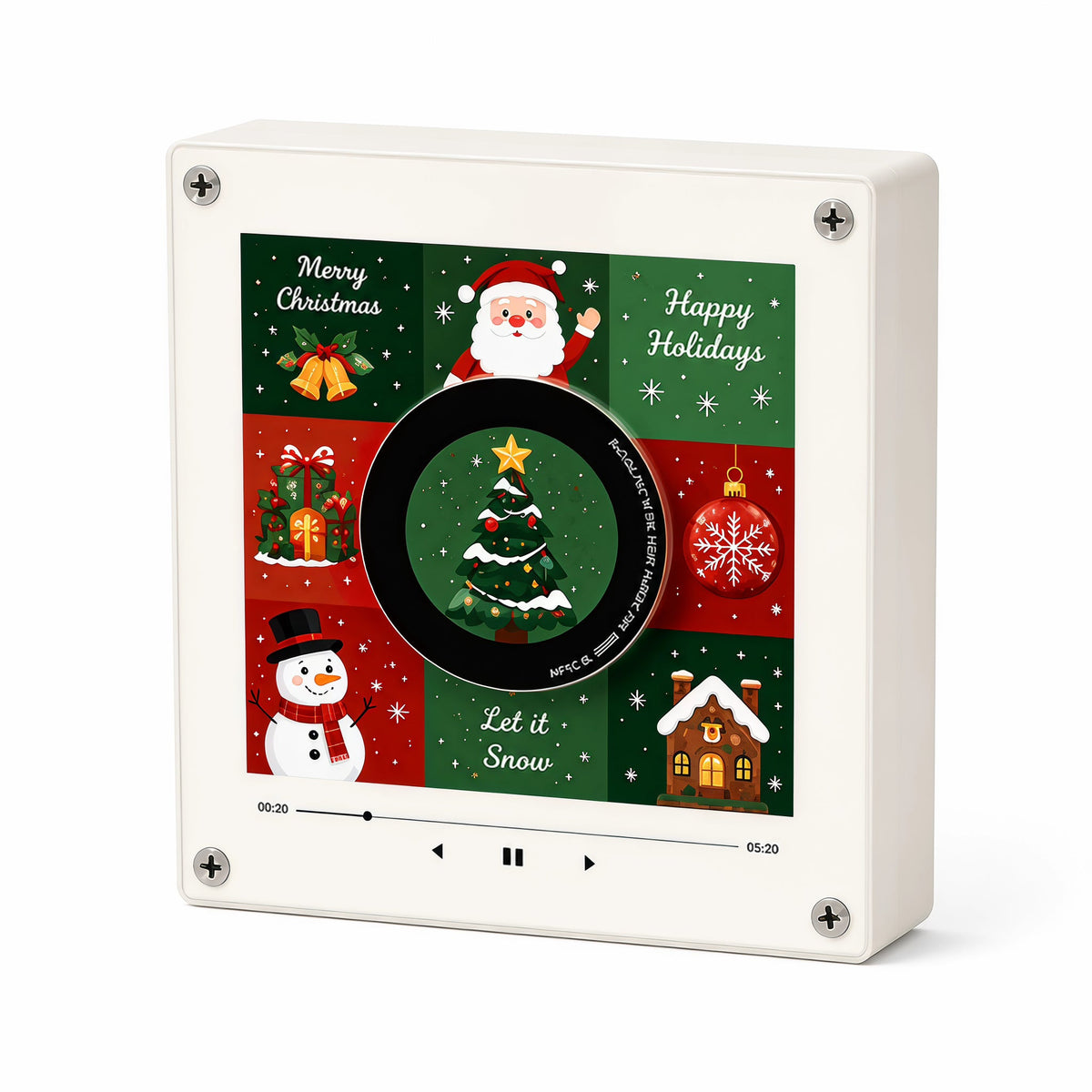 Christmas Vinyl Frame on a clean white background
